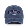 Хлопковая бейсболка New York с эффектом потертости Кепки Для Женщин Мужчин Ретро Вышивка Букв Snapback Кепки Козырек от Солнца Хип-Хоп Кепка Отца Кепка