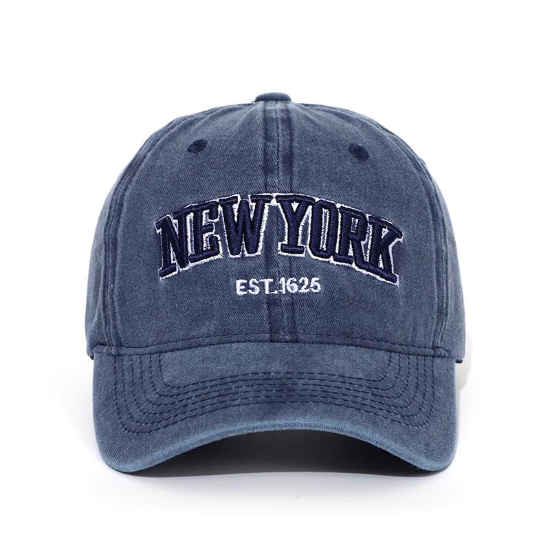 Хлопковая бейсболка New York с эффектом потертости Кепки Для Женщин Мужчин Ретро Вышивка Букв Snapback Кепки Козырек от Солнца Хип-Хоп Кепка Отца Кепка