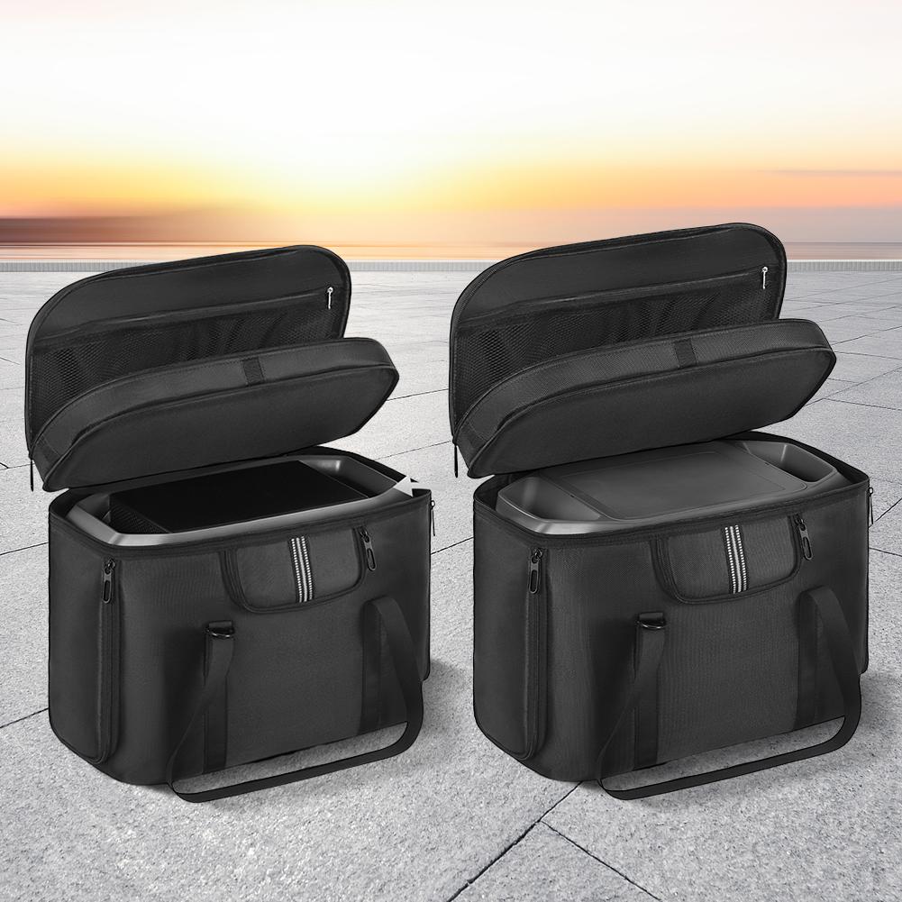 Carrying Case Storage Case Waterproof Protective Case Dustproof Anti-drop with Shoulder Strap & Handle for Ecoflow Delta 3 Plus