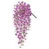 Искусственная фиолетовая глициния, поддельное свисающее фиолетовое растение для весны, лета, для помещения, улицы, стены, дома, сада, патио, декор для свадебной вечеринки
