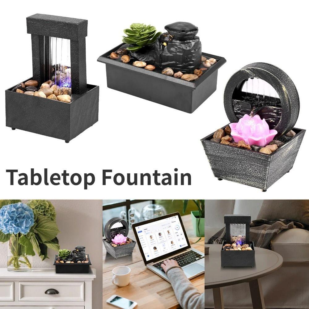 Изысканный настольный водопад пластиковый мини-фонтан настольный фонтан гостиная