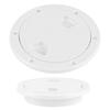 KIMISS Boat Round Non-Slip Inspection Hatch, Removable Cover 4" ABS Deck Plate Round with