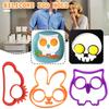 Breakfast Omelette Mold Silicone Egg Pancake Ring Shaper Cooking Tool DIY Kitchen Accessories Gadget Plastic Egg Separator