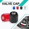 PYYG6 4pcs Metal Car Emblem Wheel Tire Valve Cap Tyre Air Cover DustProof Case For Honda Civic Accord Vezel Fit CR-V City CRZ Jazz HRV