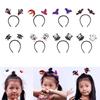 Headband Dark Series Pumpkin/Bat Hairband Kids Cute Headhoop RaveParty Props Hair Decoration Unisex Headgear