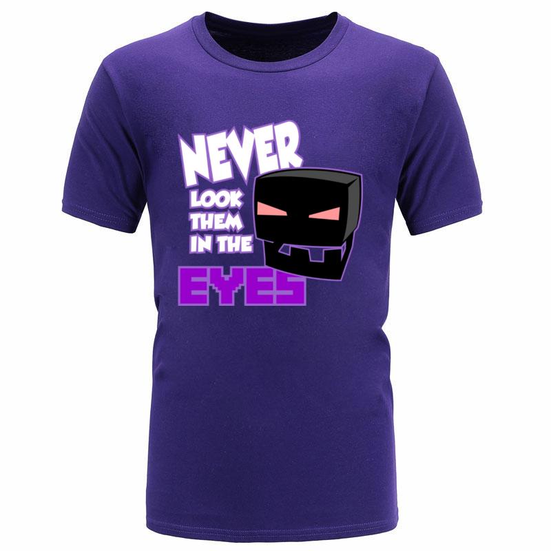 EnderUnisex Eyes Game Tshirts Funny Design New Normal Fall Tops Shirt Good Quality Birthday Tee Shirt Boy Cotton Fabric