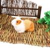 Маленький домашний животный Хомяк Ручное плетение Травяной коврик Морская свинка Подушка(S)