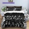 Madrid team Pattern Bedding Home Decoration Birthday Gift (1 * duvet cover + 2 * pillowcase, without core)