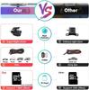 1080p Dual Lens Dash Cam Night Vision 10 Inch Touch Screen IPS Display Car DVR Dashboard Rearview Mirror Camera