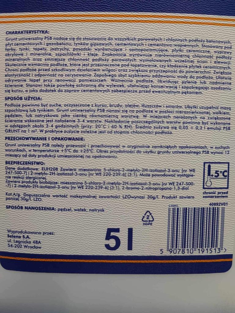 Deep penetrating primer PSB 5l