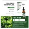 Эфирное масло чайного дерева, питающее кожу, сужает поры, контролирует масло, средство для ухода за кожей