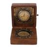 Handmade Authentic Clock Compass In Rose Wood Box