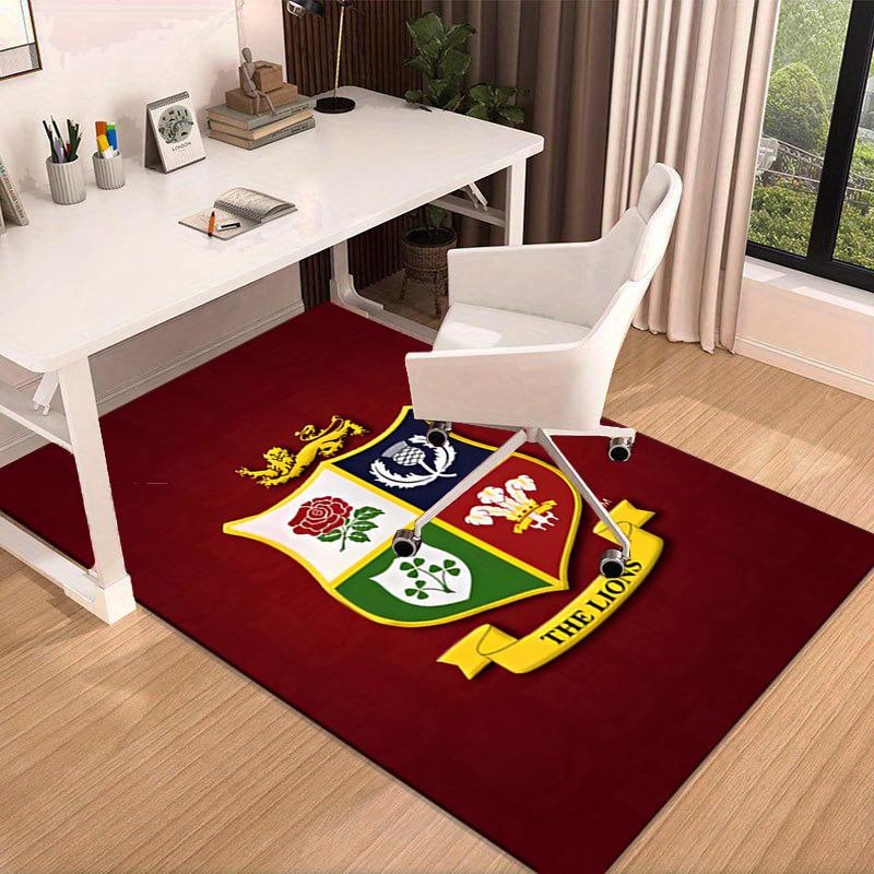 British & Irish Lions Area Rug Office rug, Chair Rug, Decor Carpet Livingroom bedroom Mat, Large Size Fan gifts Christmas gifts