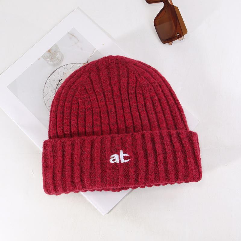 Autumn and winter warm versatile knitted hat fashionable cold protection ear protection wool hat