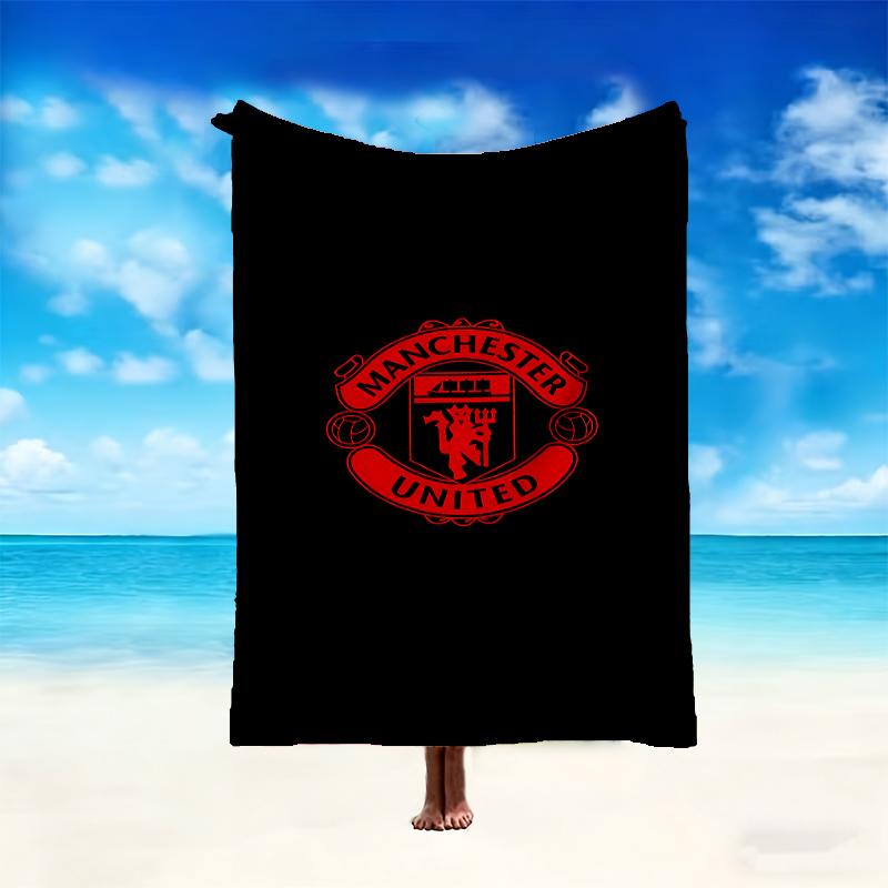 1pc Manchester United Manchester City Blanket, Super Cozy Printed Home Blanket, All-Season Warmth