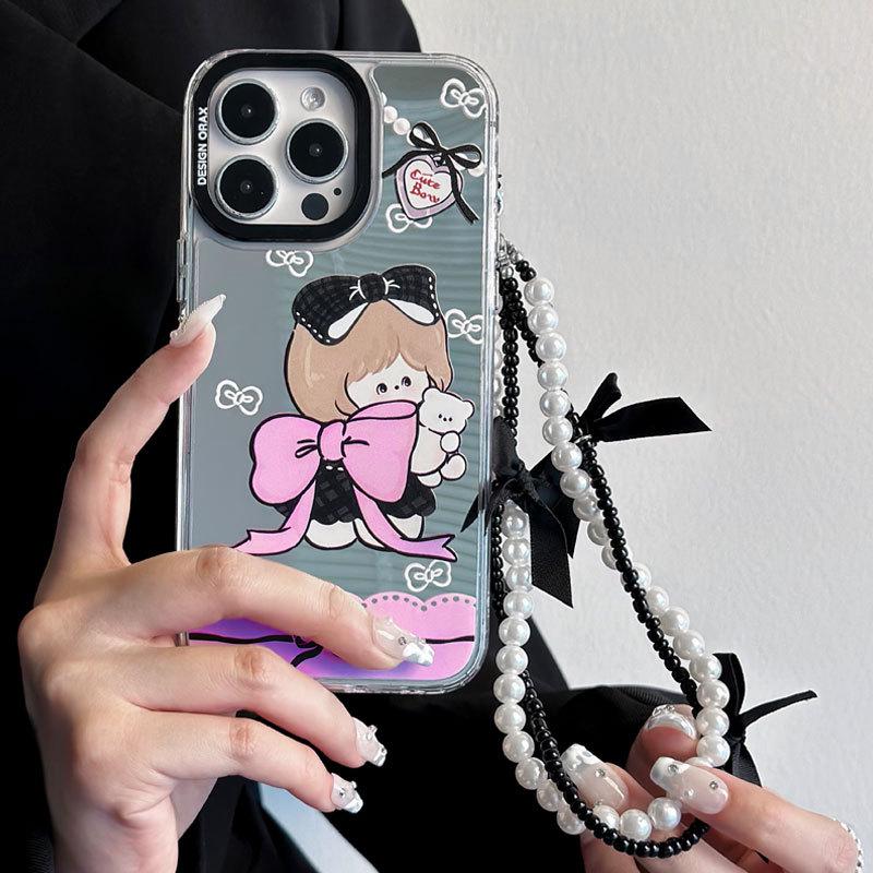 Чехол для мобильного телефона Apple Zhitai - 16ProMax Браслет 14 Три-в-одном Зеркало для iPhone 15/14Pro