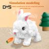 Электрическая плюшевая игрушка-животное интерактивная имитация звука виляния хвоста ходячая собака кошка кролик игрушка для малышей мальчики девочки обучающая ползающая игрушка-животное