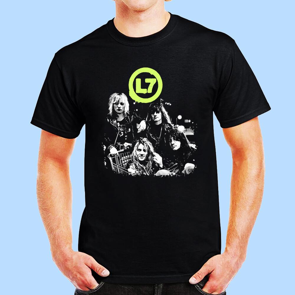 Бестселлер! L7 - 1989 Классическая мужская черная футболка Размер S-5XL Унисекс футболка