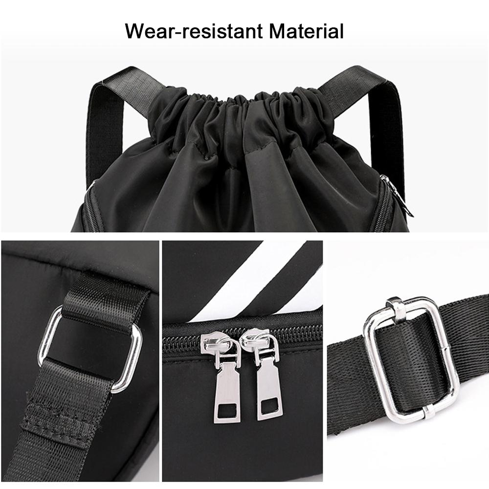 Outdoor Sports Balls Backpack Drawstring Bag Portable Oxford Cloth Basketball Football Organizing