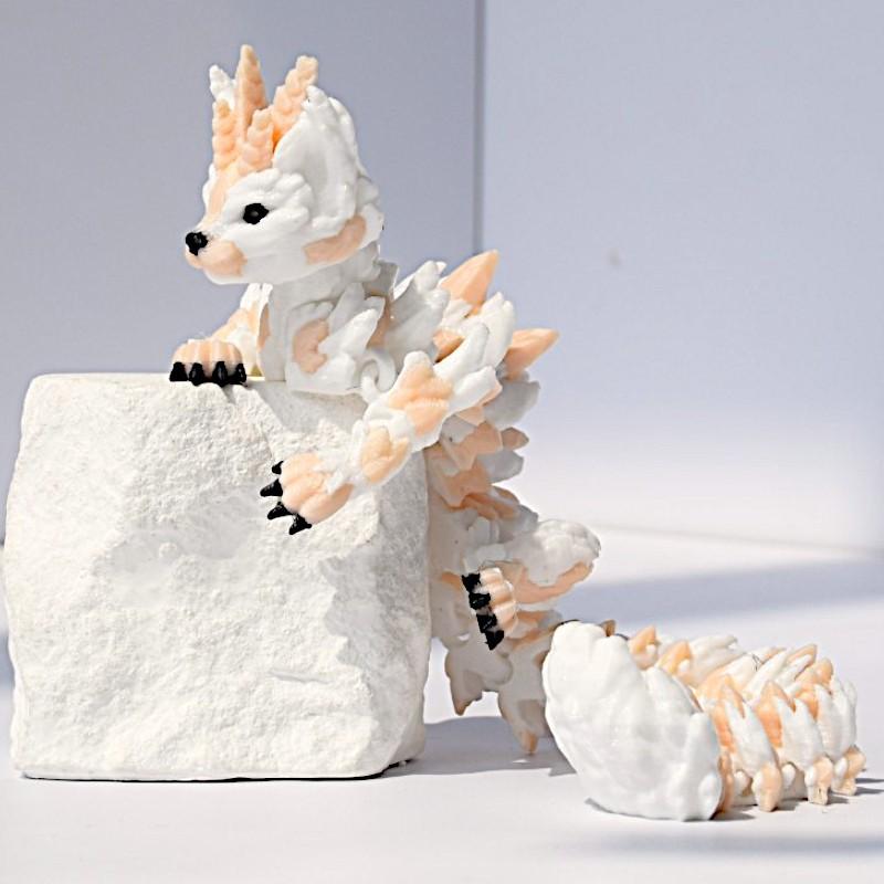 3D Печать Кот Дракон Полностью Подвижные Игрушки Симуляция Китайского Дракона Суставная Подвижная Модель Украшение для Дома Настольный Игровой Модель