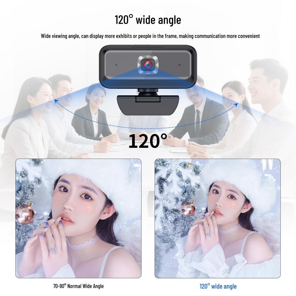 4K Autofocus USB Live Streaming HD Webcam