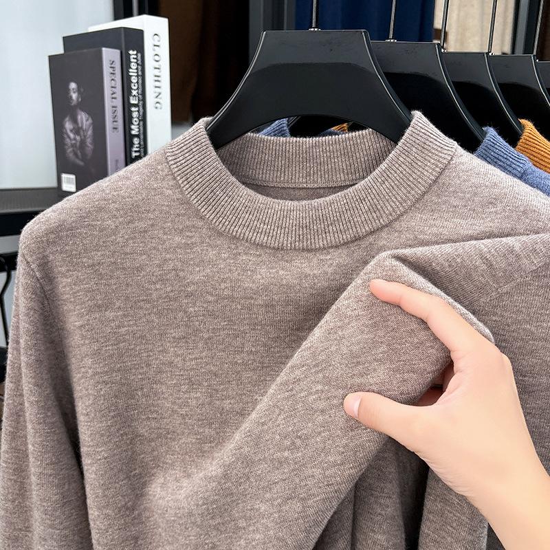 Mainly Promote 360 Grams Of Imported Australian Wool 100% Wool Men'S Leisure Business Versatile Crew Neck Brand