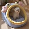 Kennel Winter Warm Cat Nest Four Seasons Universal Bed House Villa Removable and Washable Teddy Winter Small Dog Pet Supplies