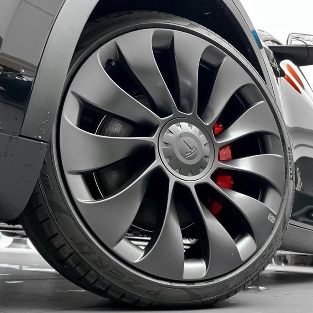 4PCS For Tesla Model Y Replacement Wheel Rim Cover 21Inch Car Wheel Center Cover Auto Hub Caps Original Covers Car Accessories