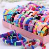 100pcs Cute Mini Scrunchie Sweet Kids Girls Colorful Hair Ties