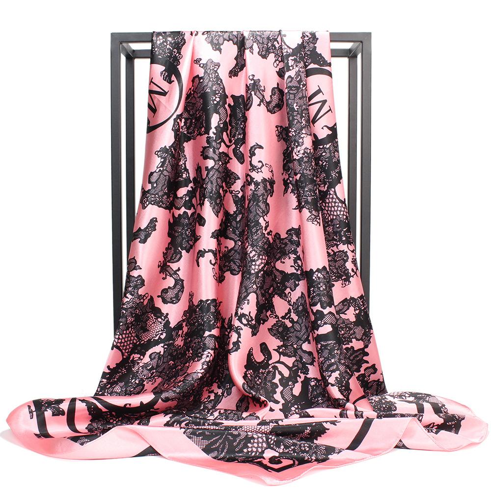 High-quality Luxurious Silk Scarves Headband Scarfs Neck Scarf For Women Chain Silk Scarf Women's Decorative Shawl