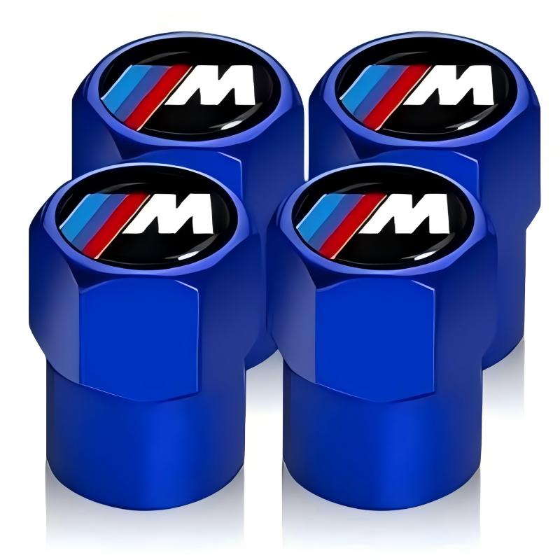 4Pcs/Set Car Tire Valve Caps Premium Metal Rubber Seal Accessories For BMW-M M8 M7 M6 M5 M4 M3 M2 M1F30 F10 F35 F15 F16 E39 E46 E36 E60 E90 X3 X5 X6