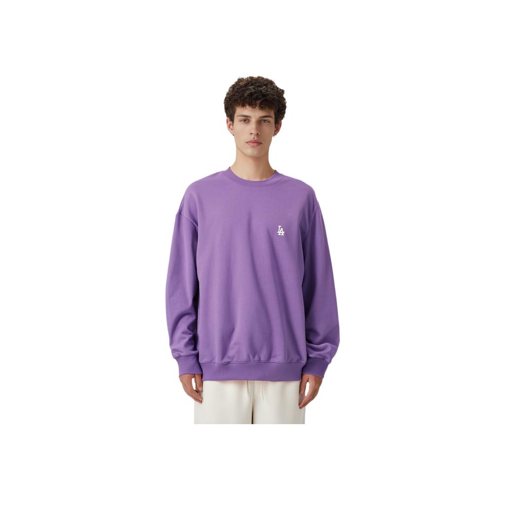 New MLB Base Logo Sweatshirts Unisex Purple 3AMTB0616-07LDD