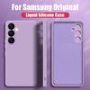 For Samsung A56 A16 A36 A55 A15 A35 A54 5G Case Liquid Silicone Phone Case For Samsung Galaxy S25 Ultra S24 FE S23 S22 A52 5G Cover Candy Shockproof