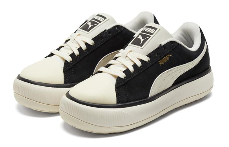 Женские кроссовки PUMA SUEDE MAYU TC Повседневные Увеличивающие рост Низкие Скейтборд обувь Женские Черные