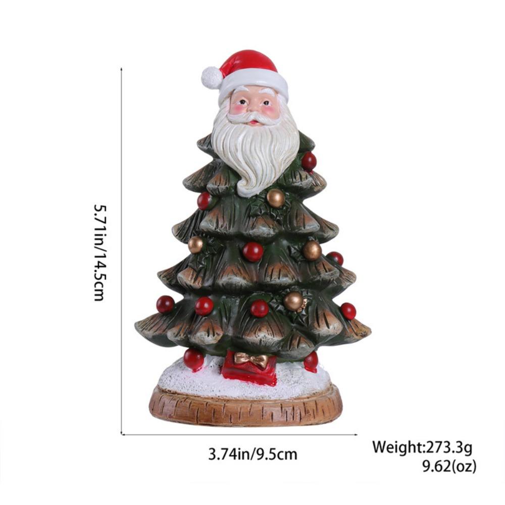 Статуя рождественской елки с рождественским украшением Санта-Клауса, нежная модель рождественской елки