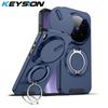 KEYSION Чехол для телефона с кольцом-подставкой, вращающимся на 360°, для VIVO X300 Pro 5G, с защитой выдвижной камеры, магнитной ударопрочной крышкой для VIVO X300