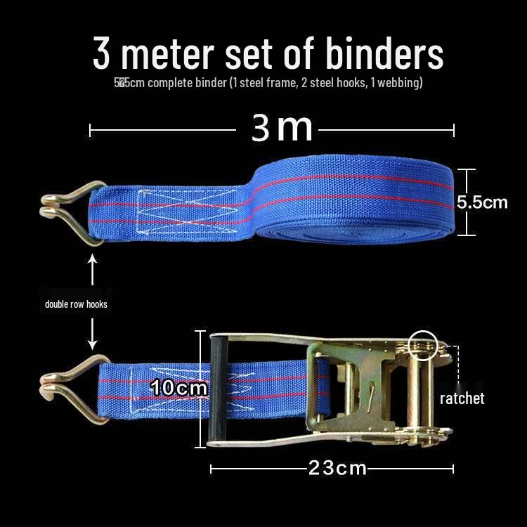 Сверхпрочные грузовые крепежные ремни с храповым механизмом и натяжителем тормозного троса.