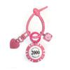 Silicone Lucky Chip Keychain Number Block Round Chip Key Holder  Birthday Kids Gift