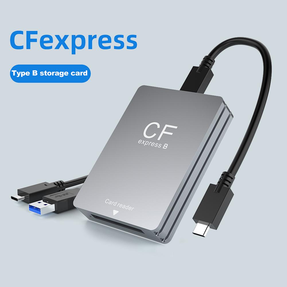 Картридер 2 в 1 CFexpress Type A B SD, CF Express-ридер с кабелем USB C, адаптер для карт памяти для Android/Windows/OS для зеркальных камер