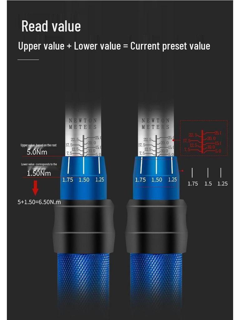 Adjustable High Precision Torque Wrench: Calibration for Small/Medium/Large, Kilogram Measurement, Ideal for Spark Plugs