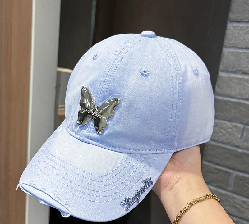 Бейсболка Ins Metal Butterfly для мужчин и женщин из мягкого хлопка Snapback, солнцезащитные козырьки, кепки для дальнобойщиков в стиле хип-хоп, Casquette