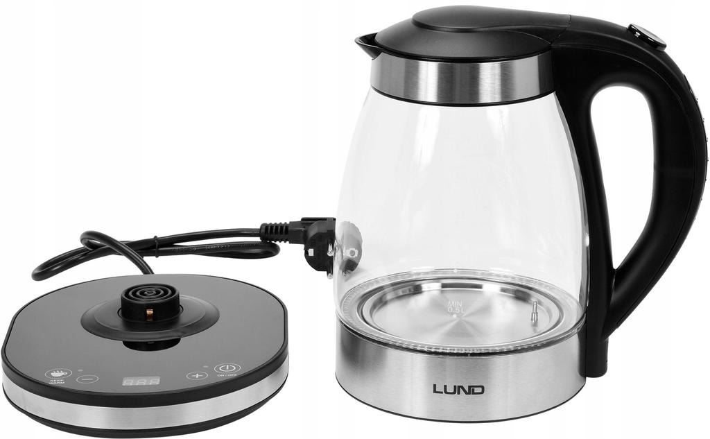 Electric Glass Kettle 1.8L. Temperature Control