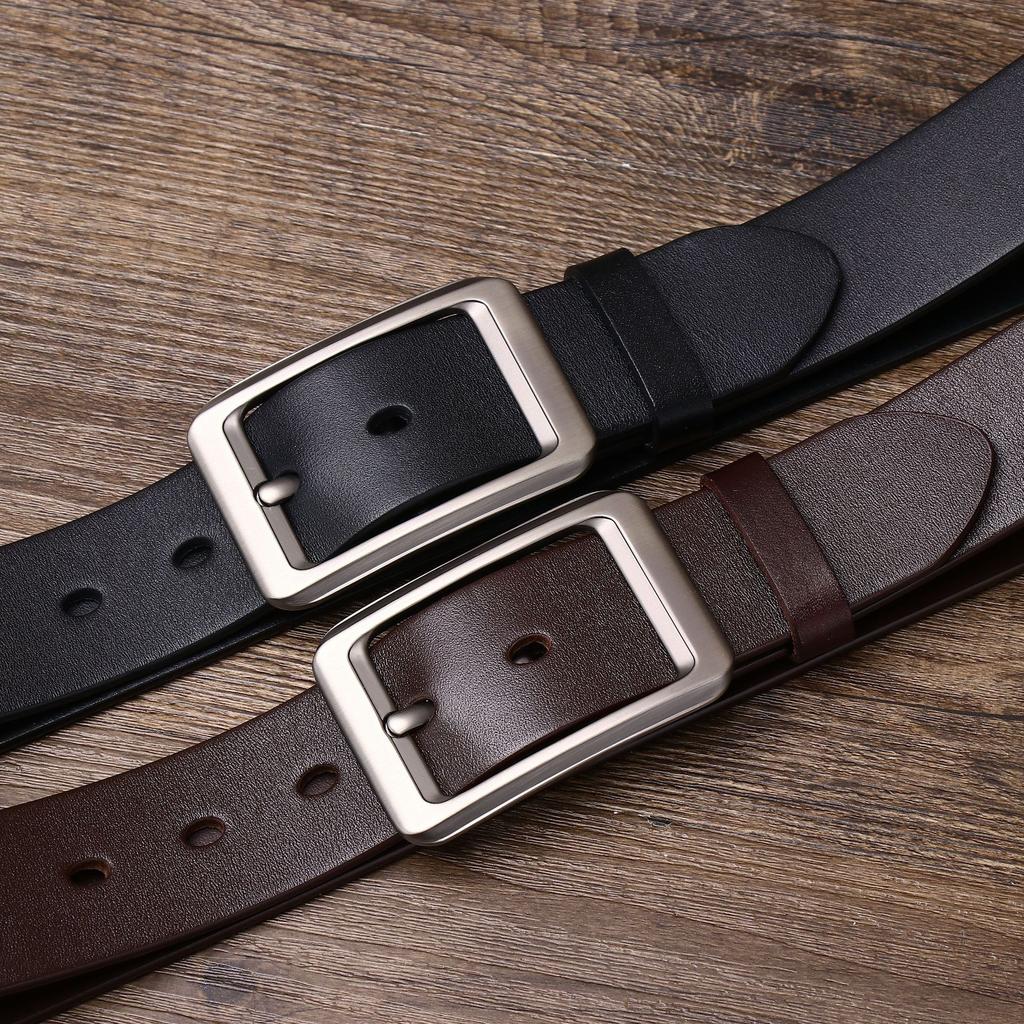 Rough And Domineering Business Belt Men'S Genuine Leather First Layer Cowhide Casual Versatile Formal Pants Belt Men'S Explosion