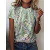 Cute Women T-shirt Fashion Short Sleeve Tops 3D Floral Print O-neck Casual T Shirt For Women's Y2k Clothes Female Loose Tee Tops