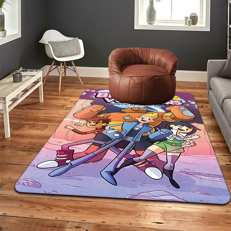 Brave warrior-themed pattern design Rug Floor Mat for Living Room or Bedroom Soft and Comfortable Carpet a Gift for Birthday and Holiday.