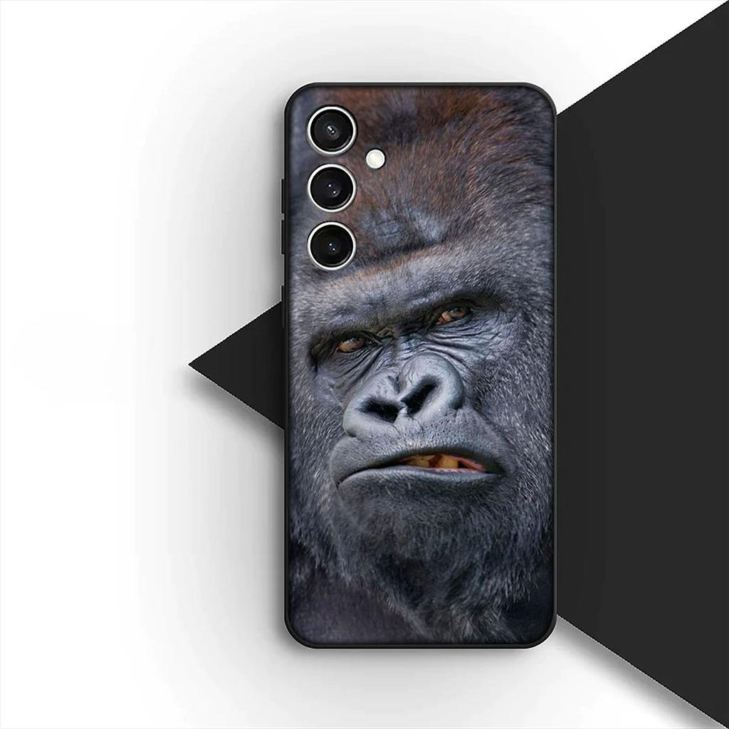 Cover for Samsung Galaxy S20 S22 S21 FE Ultra Plus A07 A17 A15 A16 A25 A57 A37 Casing Phone Case Animal Monkey Gorilla Ape Baby