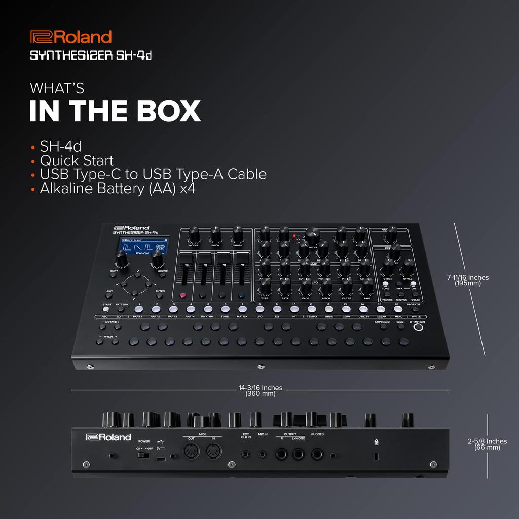 Настольный синтезатор Roland Roland/SH-4d