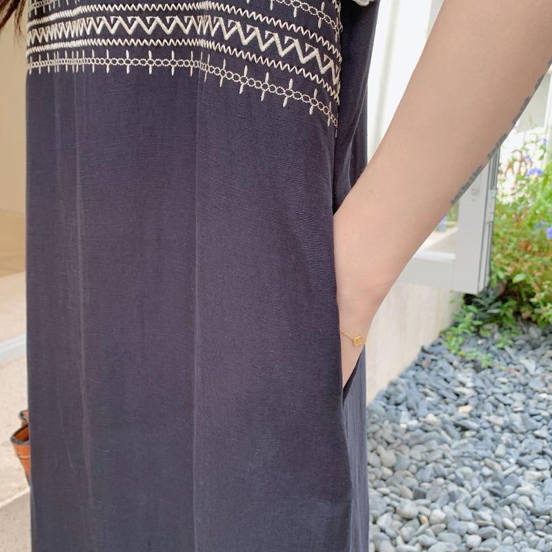 Dimanaf 2025 Летнее платье больших размеров для женщин, свободное, с коротким рукавом, мягкое кружевное, сшитое, повседневное, базовое, большого размера, длинное платье