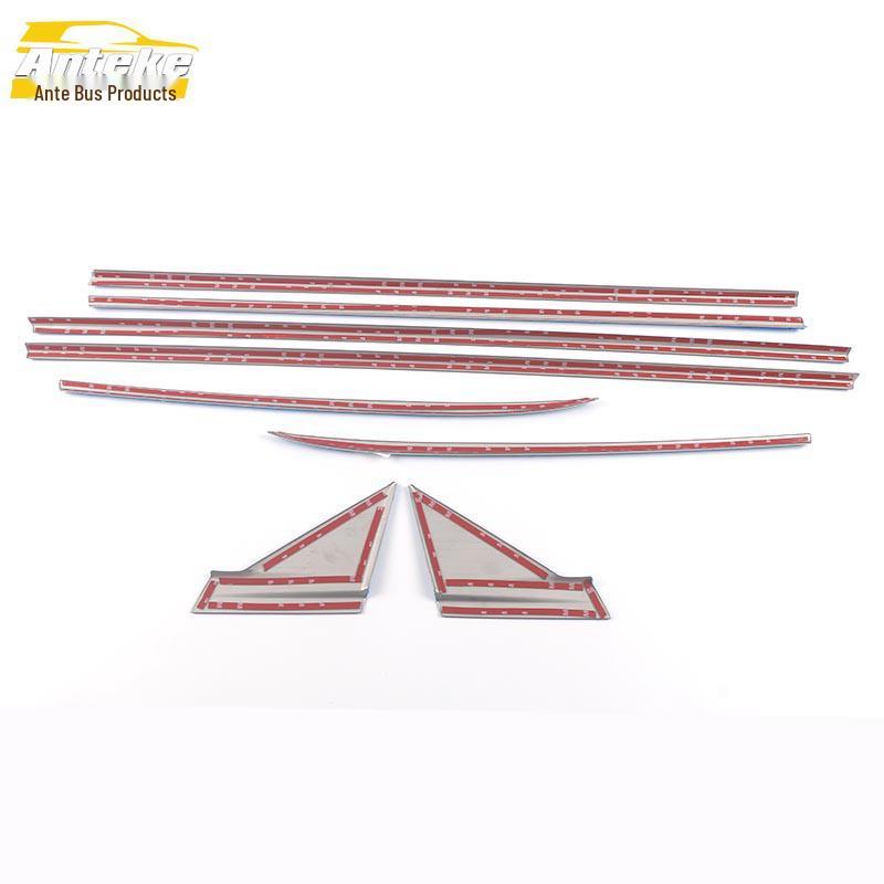 21 T55 Window Trim: Stainless Steel Anti-Scratch Glass Bright Strip Modification Accessories