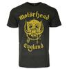 Оригинальная футболка Motorhead с золотым логотипом England S M L XL 2XL НОВАЯ Унисекс футболка